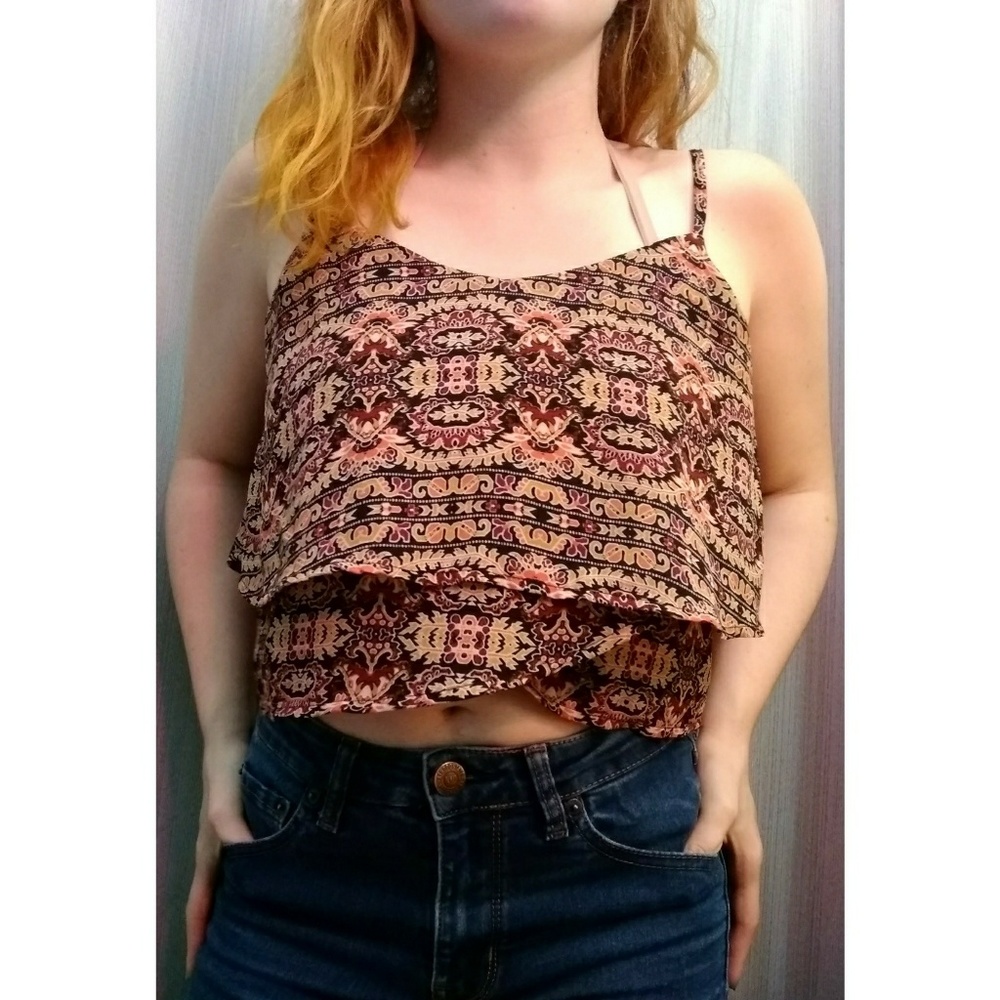 Cute Fall Trippy/Dressy Tank Top
